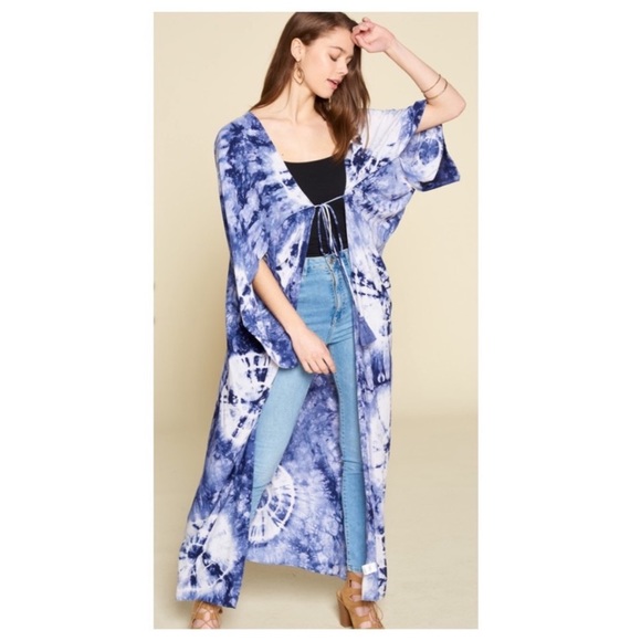 ❤️tie dye kimono - Picture 4 of 7